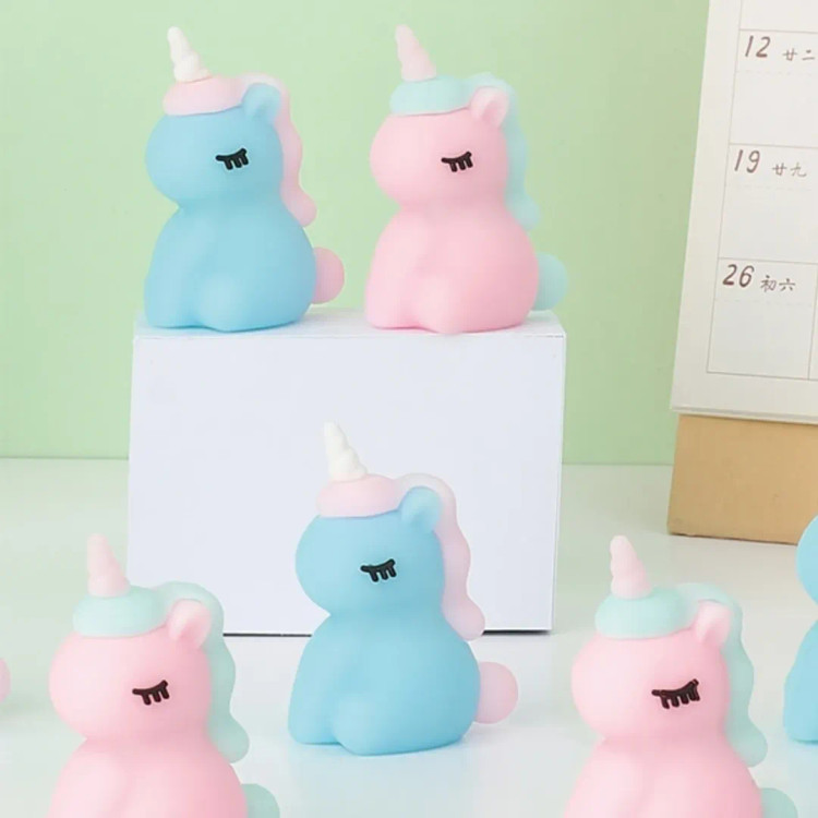 تراش سیلیکونی یونیکورن شب تاب ، طرح اسب تک شاخ