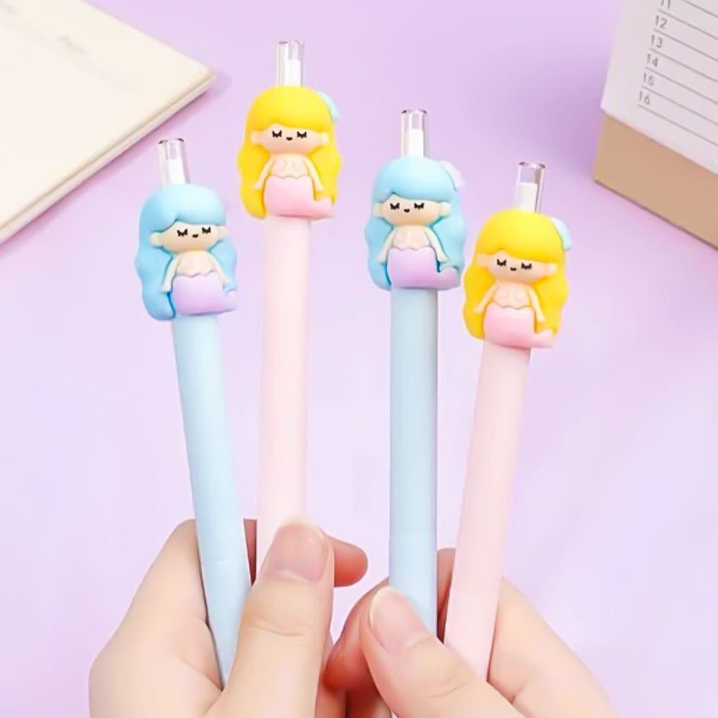 اتود سیلیکونی پری دریایی فانتزی ۷ دهم ، مداد نوکی پاستلی باکیفیت کیوت