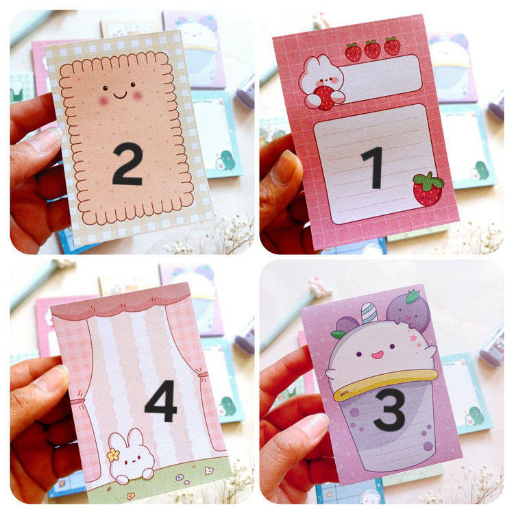 برگه یادداشت فانتزی کیوت ، استیک نوت پد