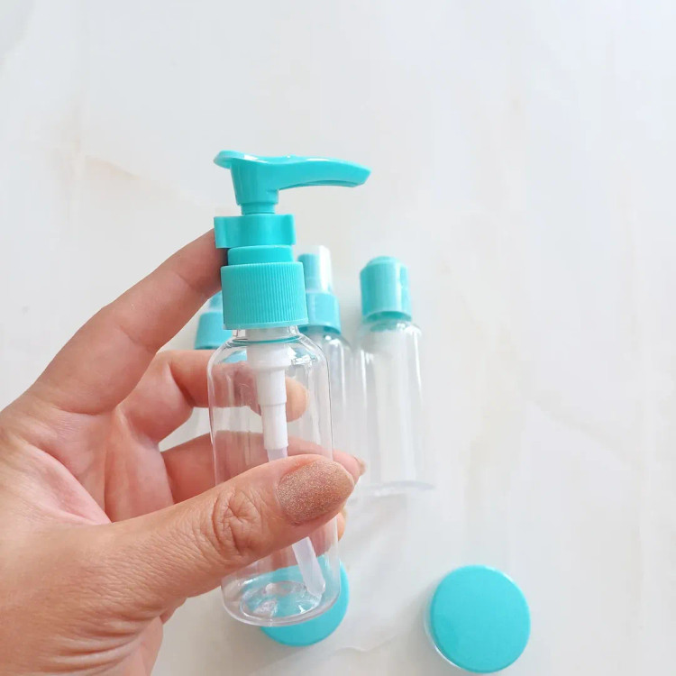 پک آرایشی بهداشتی محفظه کرم و شامپو مسافرتی ۷ تکه بزرگ