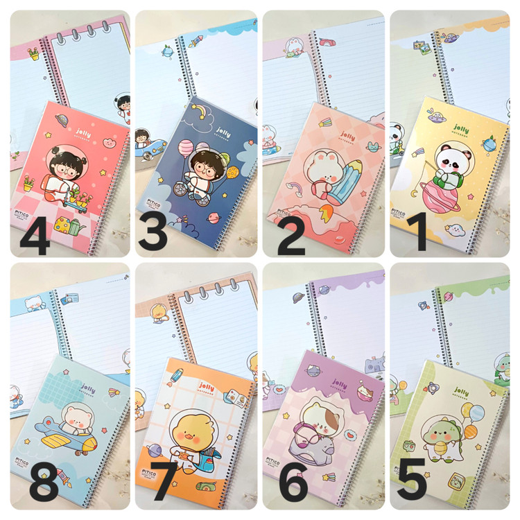 دفتر مشق خط دار 40 برگ فانتزی حاشیه رنگی پیتیکو مجلد