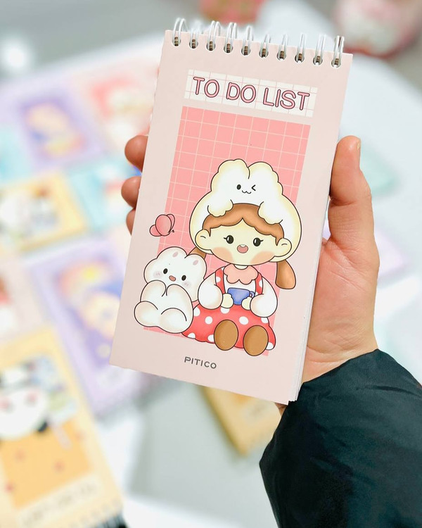 دفترچه یادداشت و تودولیست فانتزی حاشیه دار کیوت از برند پیتیکو