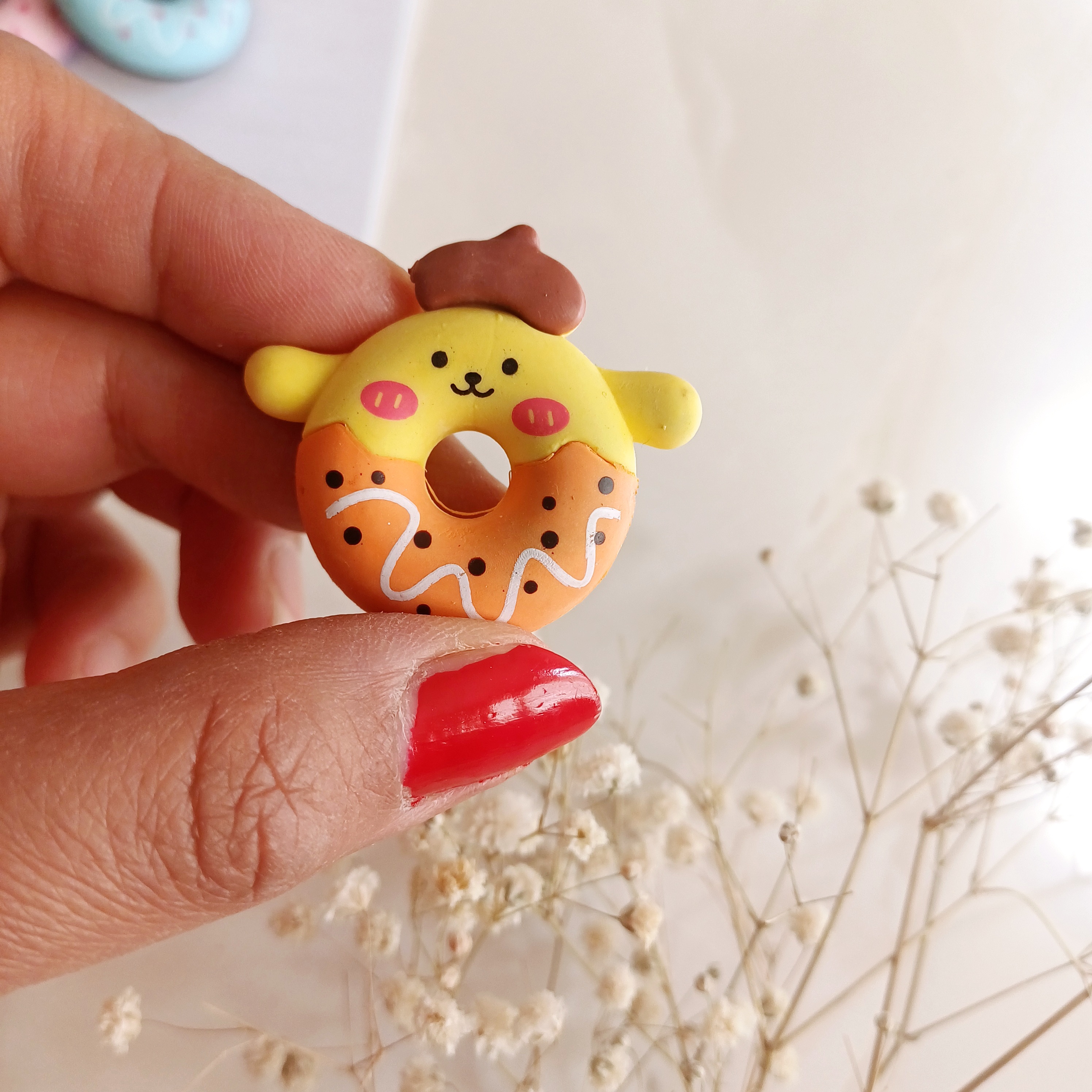 پاک کن دونات فانتزی مدل دوستان سانریو  کرومی  ملودی  کیتی  سینامورل پوم پوم پورین پاکن فانتزی گیفت  حرف د پ جوایز