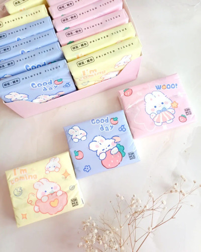 دستمال کاغذی جیبی طرحدار ۱۲۰ عددی