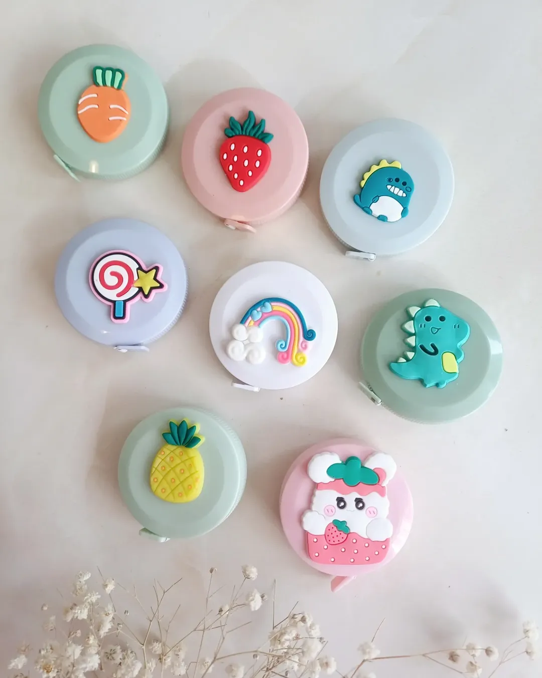 متر خیاطی جیبی جمع شو عروسکی ۱۵۰ سانتی متر ۶۰ اینچ مدل فانتزی