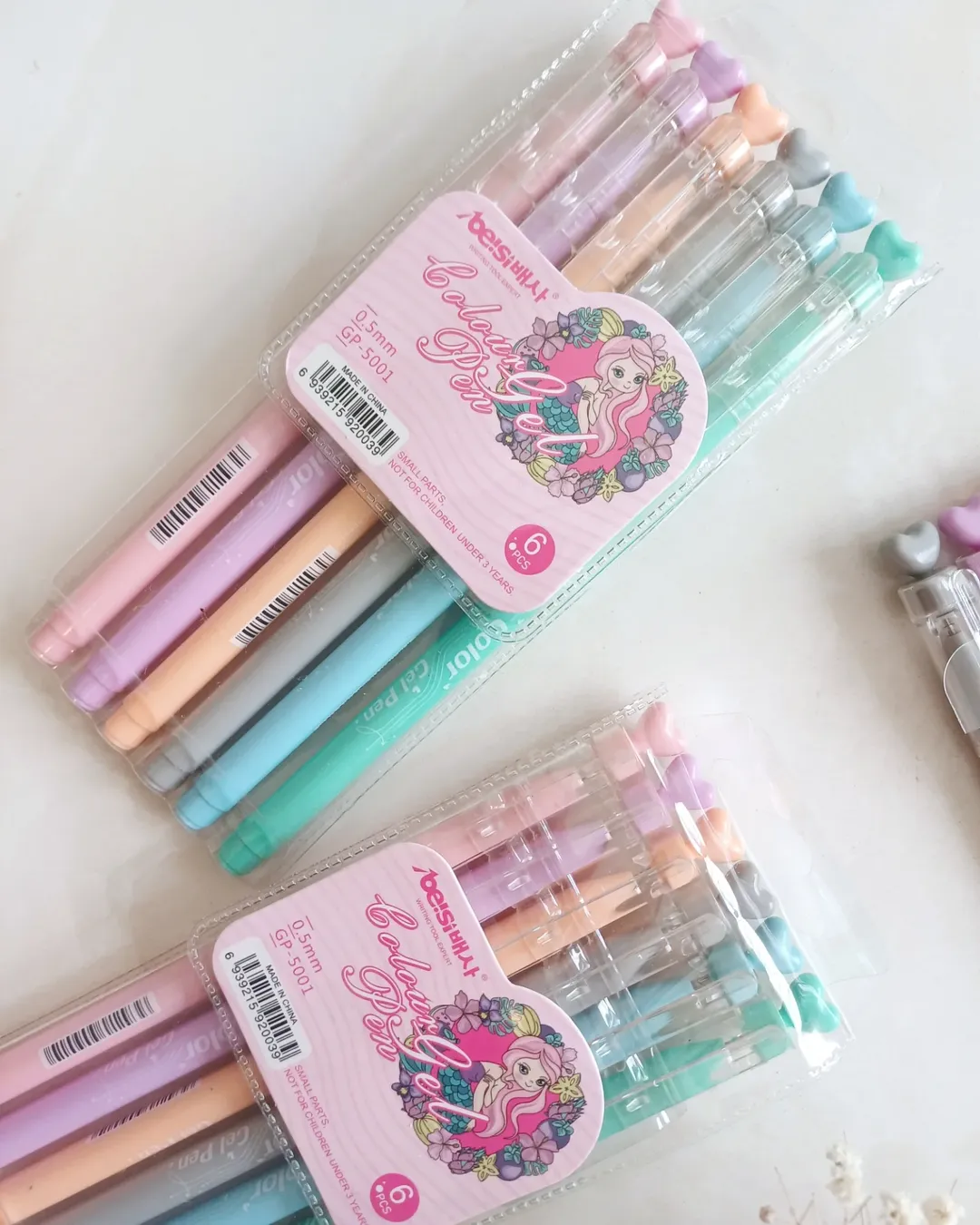 خودکار و روان نویس ۶ رنگ مدل قلبی ، روانویس طرح قلب مخصوص جزوه نویسی