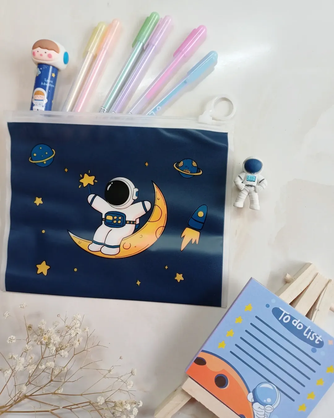 پوشه و کاور زیپ کیپ طرح فضانورد سایز A5 ، آ۵ مدل پسرونه