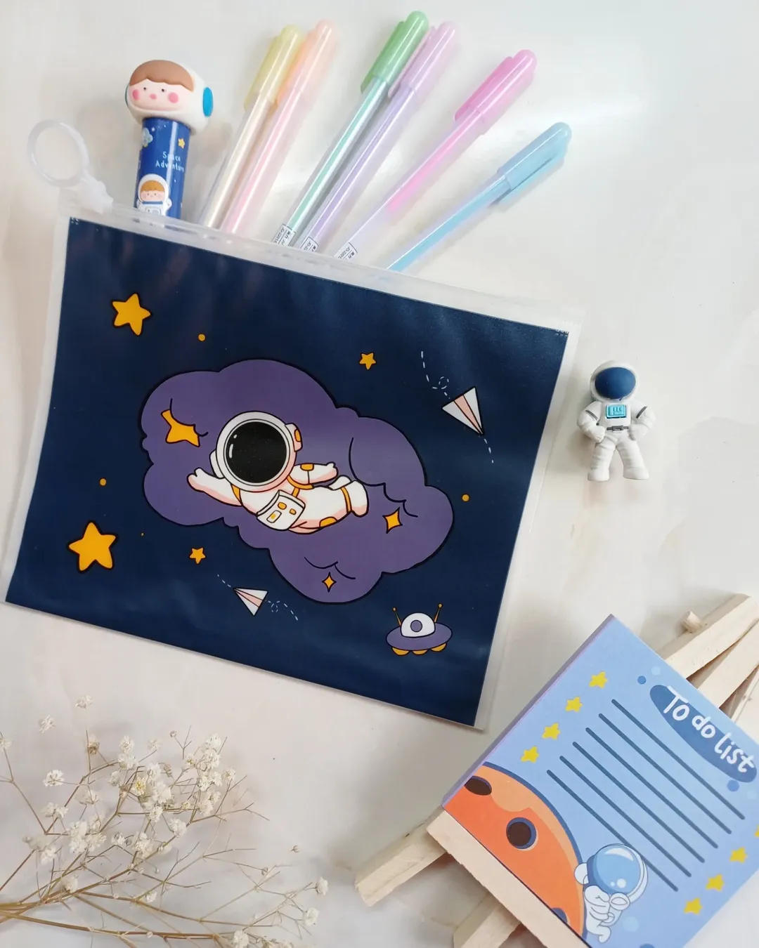 پوشه و کاور زیپ کیپ طرح فضانورد سایز A5 ، آ۵ مدل پسرونه