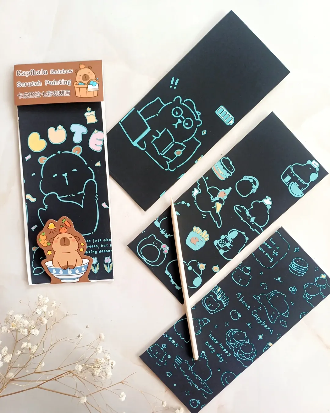 نقاشی ذغالی خراشیدنی ، نقاشی اسکرچ برد ( اسکراچ)