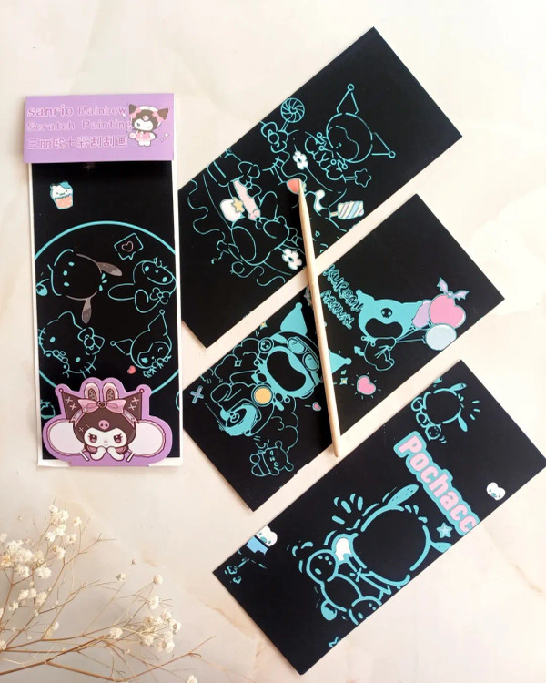 نقاشی زغالی خراشیدنی ، نقاشی اسکرچ برد ( اسکراچ)