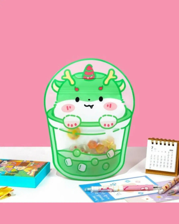 زیپ کیپ عروسکی فانتزی برای لقمه و خوراکی مدرسه و گیفت تولد مدل حیوانات کیوت بابل تی