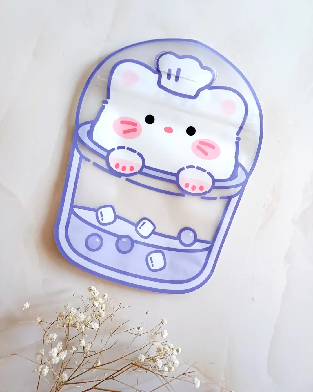 زیپ کیپ عروسکی فانتزی برای لقمه و خوراکی مدرسه و گیفت تولد مدل حیوانات کیوت بابل تی