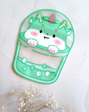 زیپ کیپ عروسکی فانتزی برای لقمه و خوراکی مدرسه و گیفت تولد مدل حیوانات کیوت بابل تی