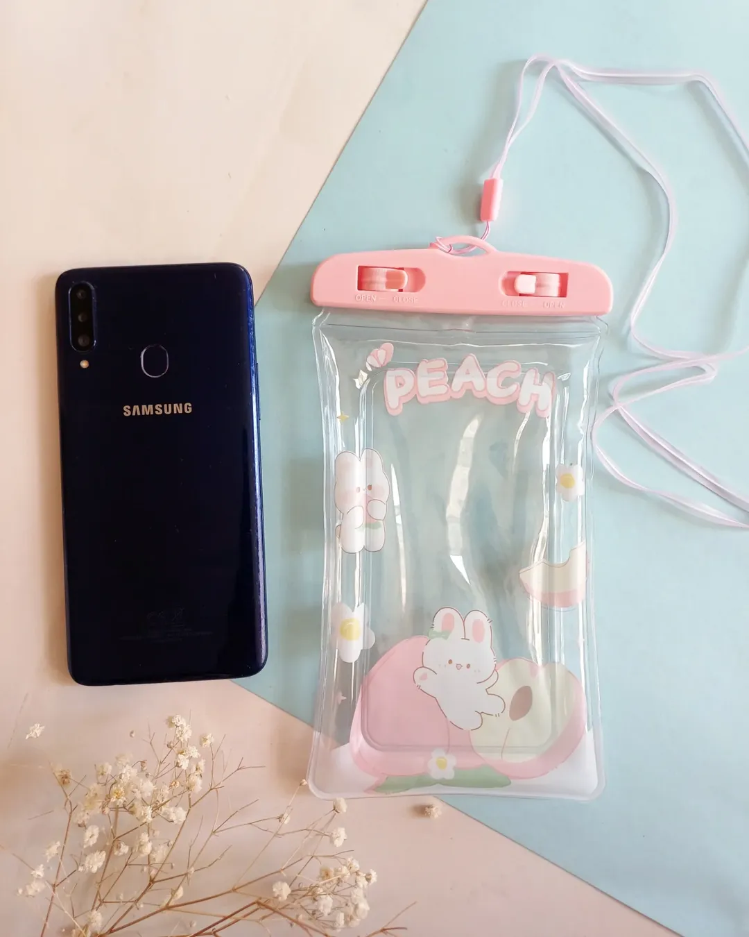 کاور ضد آب گوشی و موبایل طرح خرگوش فانتزی کیوت مناسب برای استخر حمام جکوزی و دریا