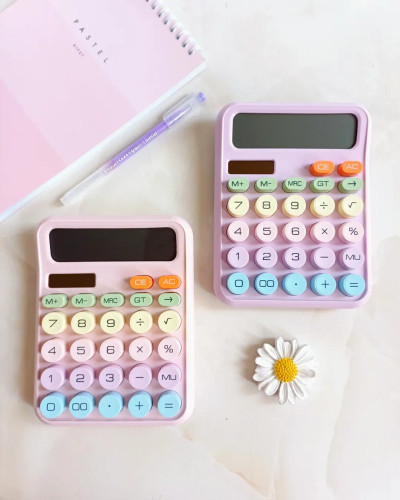 ماشین حساب دکمه رنگی برجسته کیبوردی از برند دکسین ۸۱۸