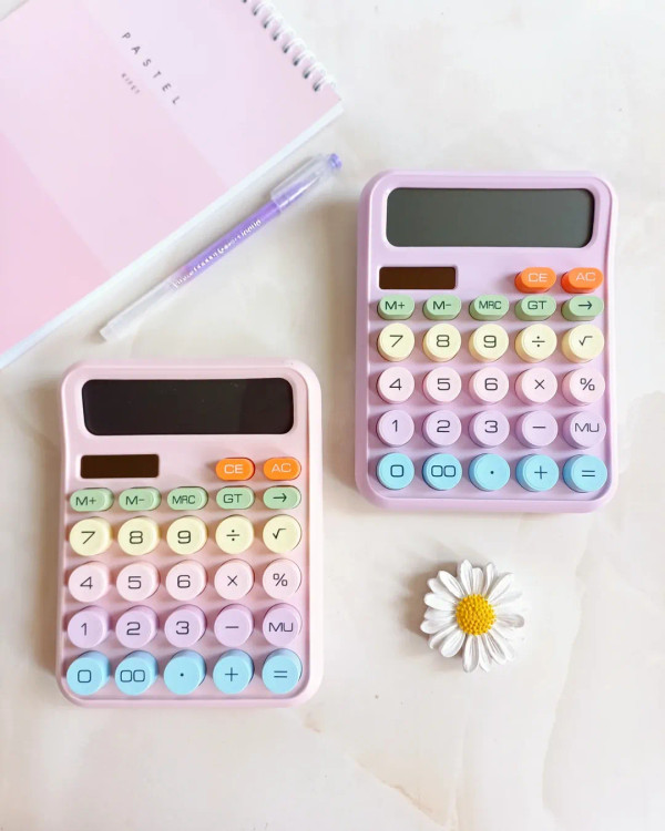 ماشین حساب دکمه رنگی برجسته کیبوردی از برند دکسین ۸۱۸