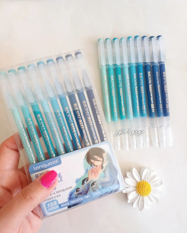 خودکار و روان نویس لانگو طیف آبی ۹ عددی languo