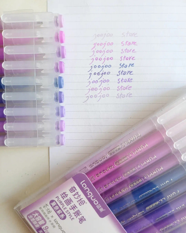 خودکار و روان نویس لانگو طیف بنفش ۹ عددی روانویس languo