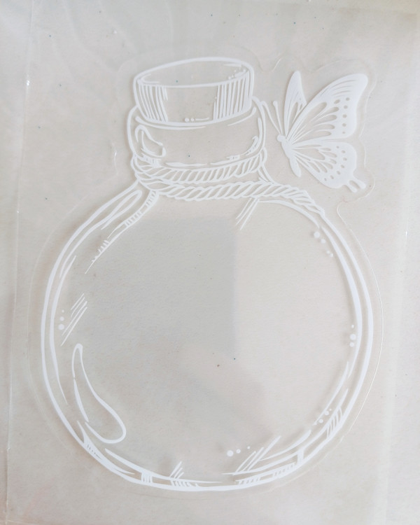 استیکر و برچسب بوکمارک شیشه بطری شفاف