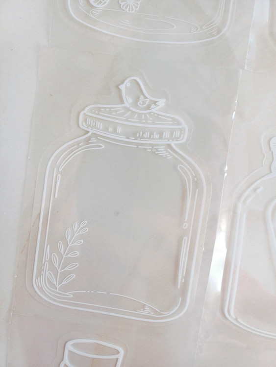 استیکر بوکمارک شیشه بطری شفاف