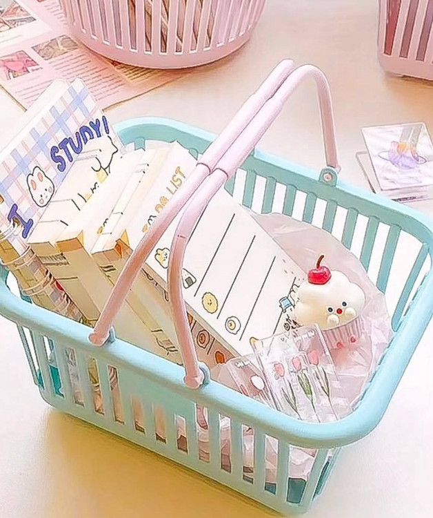 سبد فانتزی پینترسی دسته دار طرح مستطیل کوچک