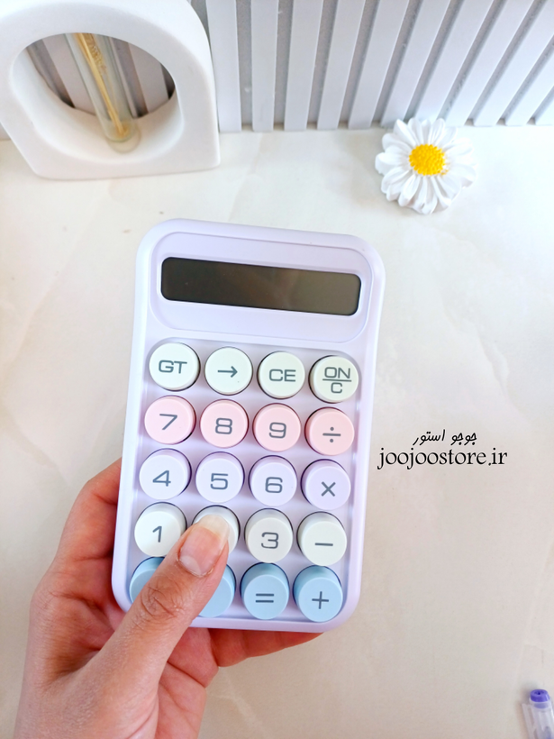 ماشین حساب دکمه رنگی برجسته کیبوردی از برند رانزو Renzdu KC 2819